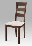 Jídelní židle BC-2603 WAL, masiv buk, barva oøech, potah svìtlý