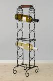Kovový stojan na víno na 6 lahví - DOPRAVA ZDARMA