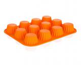 Silikonová forma 12ks košíèky malé 32x24x3,4 cm Culinaria - orange