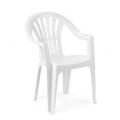 Plastové židle bílé