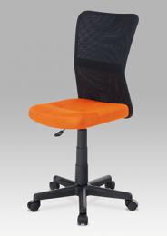 Kanceláøská židle KA-2325 ORA, mesh oranžová/èerná, plynový píst