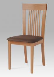 Jídelní židle BC-3940 BUK3, barva buk, potah hnìdý