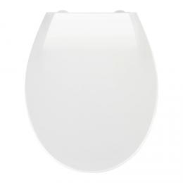 Bílé WC sedátko se snadným zavíráním Wenko , 44,5 x 37 cm