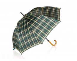 PRETTY UP Deštník 62 cm, zelená kostka
