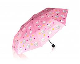 PRETTY UP Deštník mìnící barv 52 cm rùžový s dortíèky