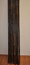 Bambusová tyè 3-4 cm, délka 4 metry, bambus black - podélnì prasklá 