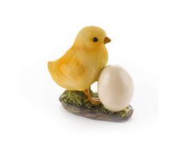 Kuøátko s vajíèkem polyresin 10,5x6x11,5 cm