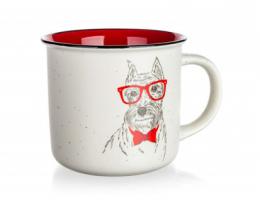 BANQUET Hrnek keramický DOG WITH GLASSES 400 ml