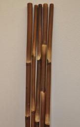 Bambusová tyè 3- 4 cm, délka 2 metry - barvená hnìdá